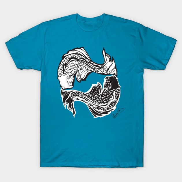 Pisces Fish T-Shirt by BigBridgeStudios